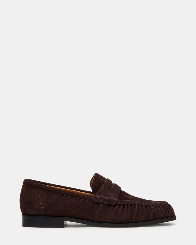 QUINCEY BROWN SUEDE made by Steve Madden