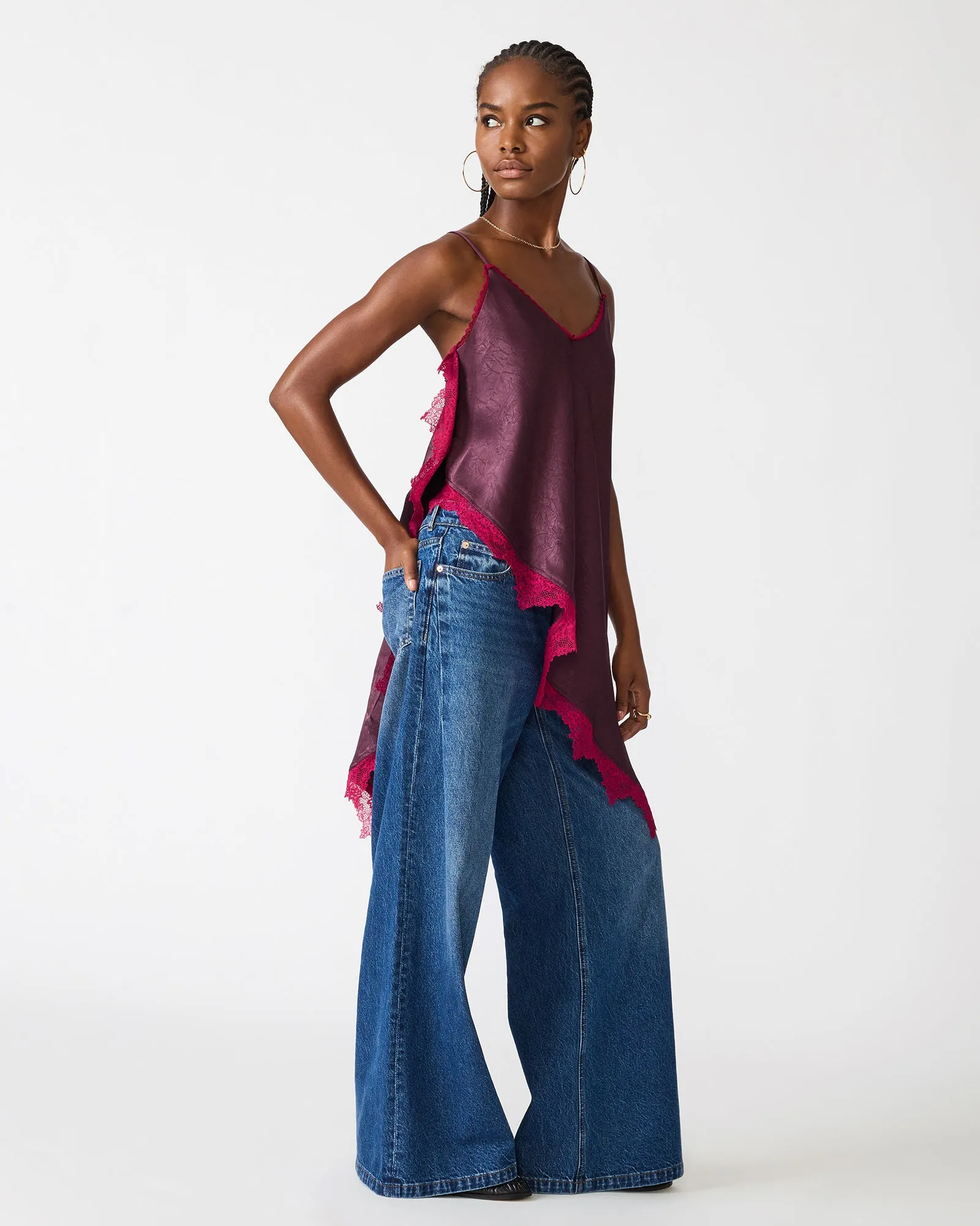 MARGAN TOP DEEP FIG sold by Steve Madden product image thumbnail 3