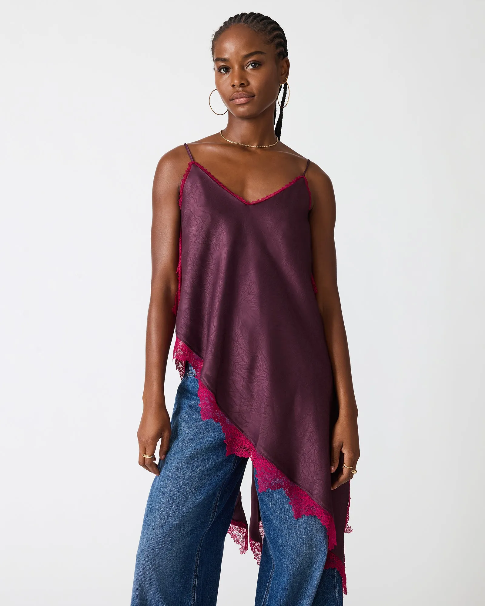 MARGAN TOP DEEP FIG sold by Steve Madden
