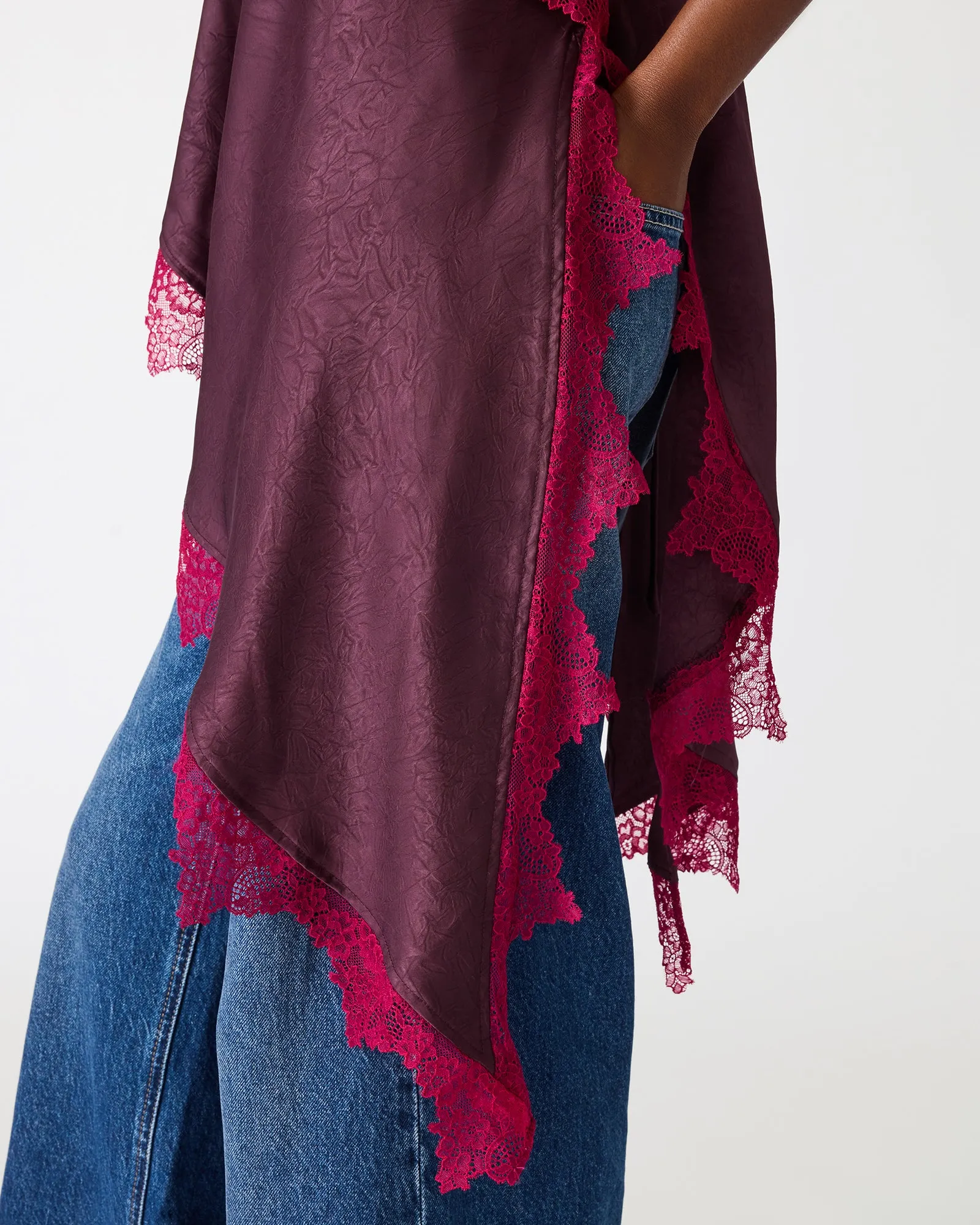 MARGAN TOP DEEP FIG sold by Steve Madden product image thumbnail 5