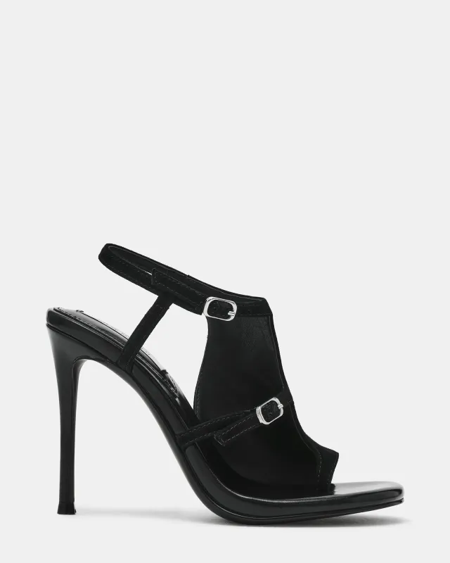 TALLIE BLACK SUEDE made by Steve Madden