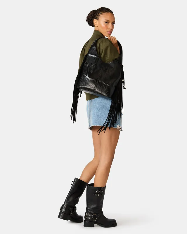 ASTOR BOOT & AUTUMN FRINGE BAG BUNDLE made by Steve Madden