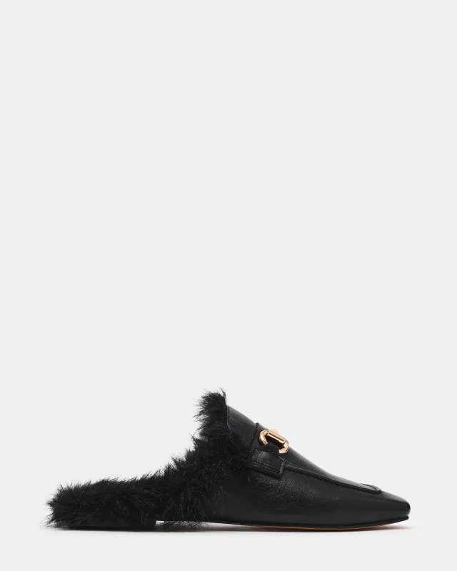 ROMEO FAUX FUR BLACK made by Steve Madden