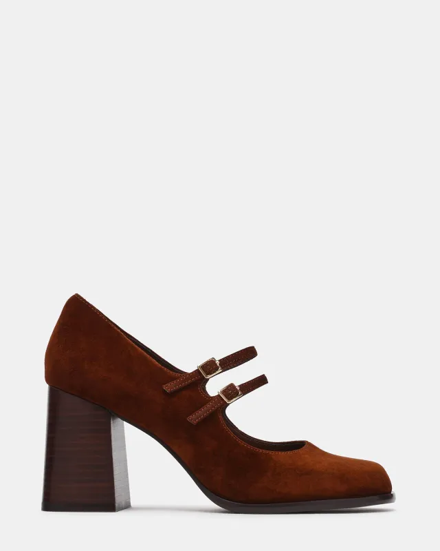 SIGGY UMBER SUEDE made by Steve Madden