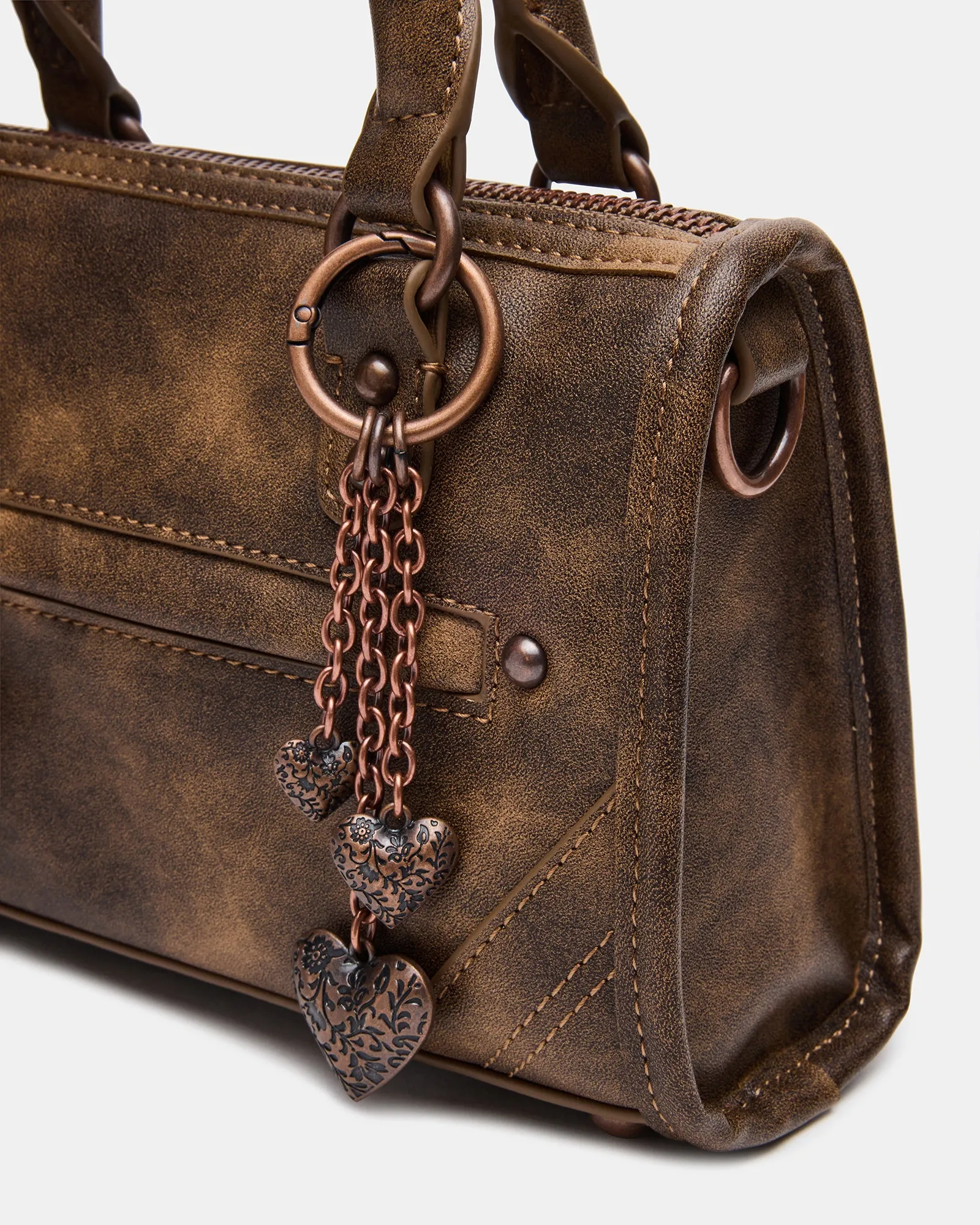 ELIDE BAG DISTRESSED BROWN sold by Steve Madden product image thumbnail 3