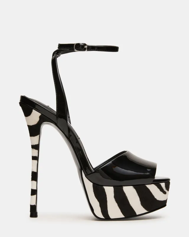 JEZZICA BLACK/ZEBRA made by Steve Madden