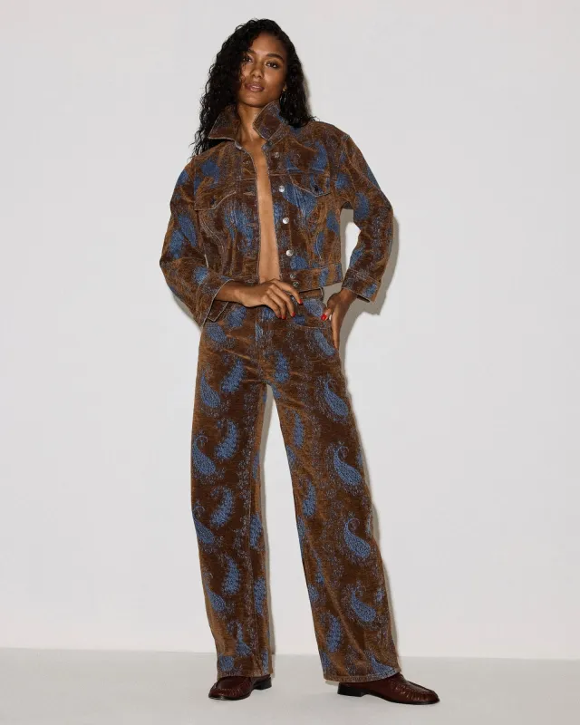THE SYDNEE JEAN TEAL PAISLEY made by Steve Madden