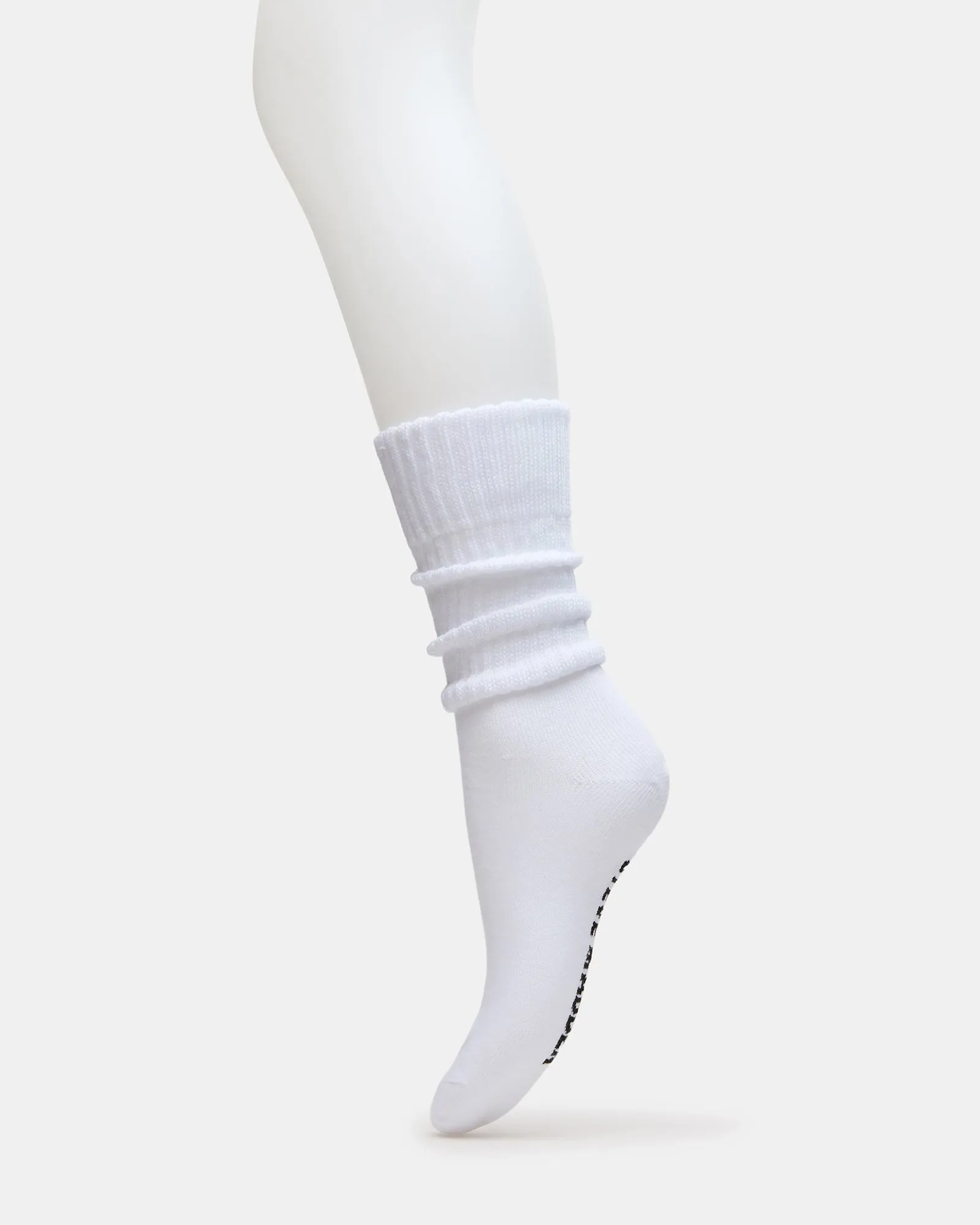 2 PACK RIBBED SLOUCH SOCKS BLACK/WHITE sold by Steve Madden product image thumbnail 4