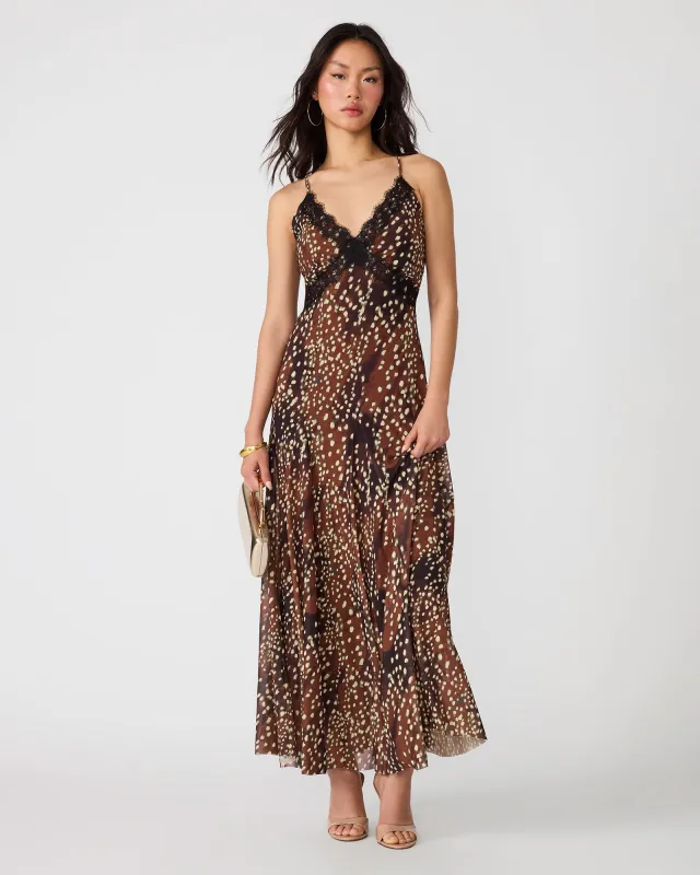 EM DRESS SMOKEY BROWN made by Steve Madden