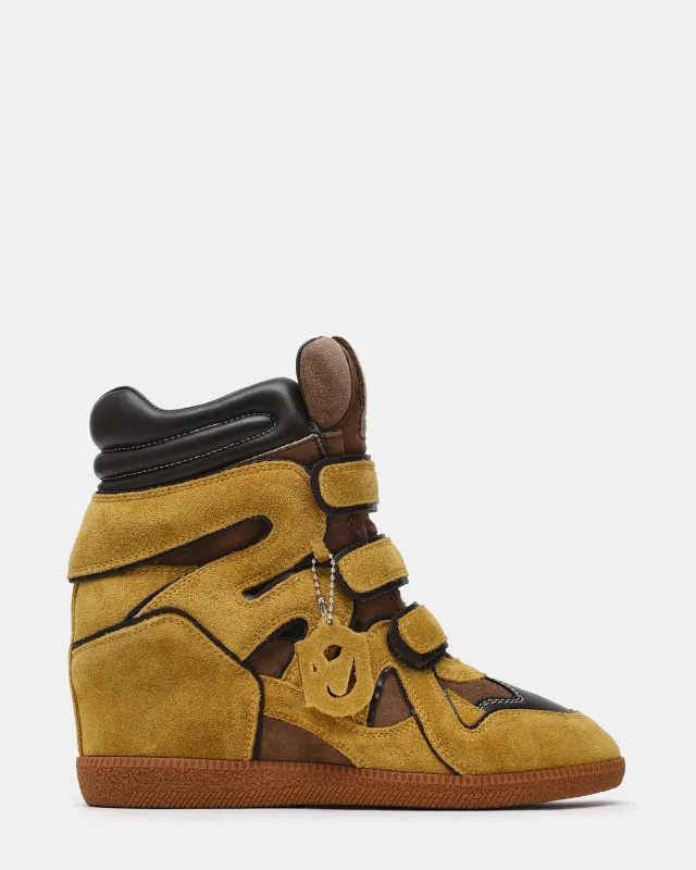 MAVIS BROWN/OLIVE made by Steve Madden