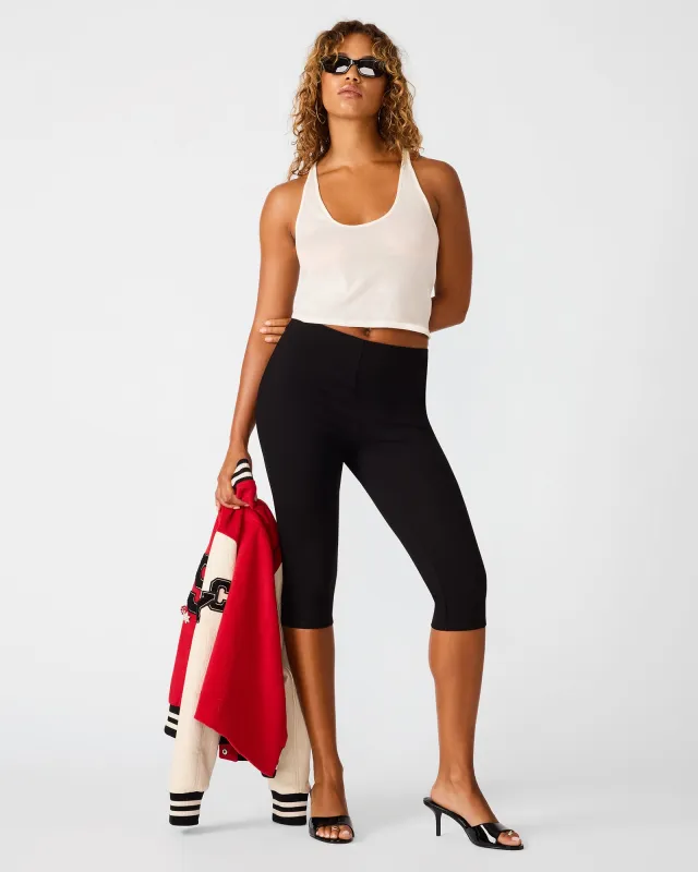 TERI KNIT CAPRI BLACK made by Steve Madden