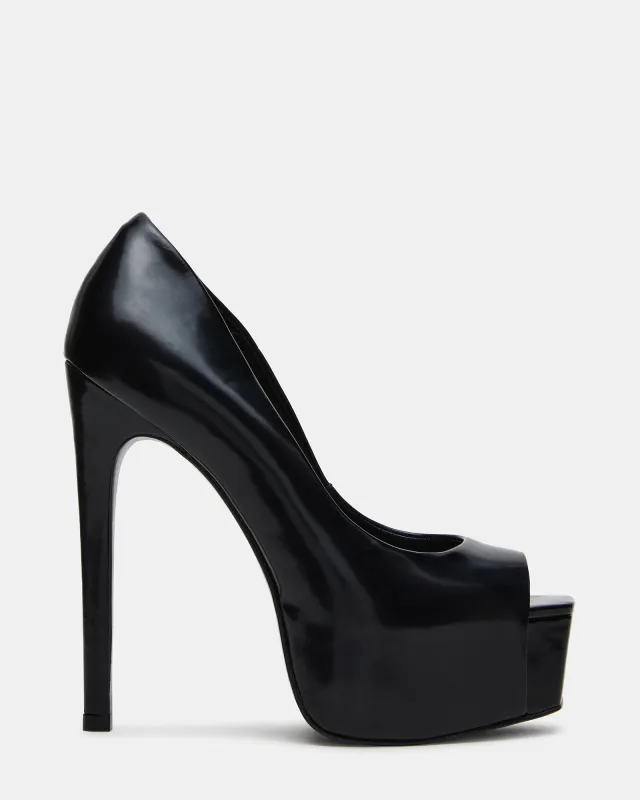 STELAN BLACK LEATHER made by Steve Madden