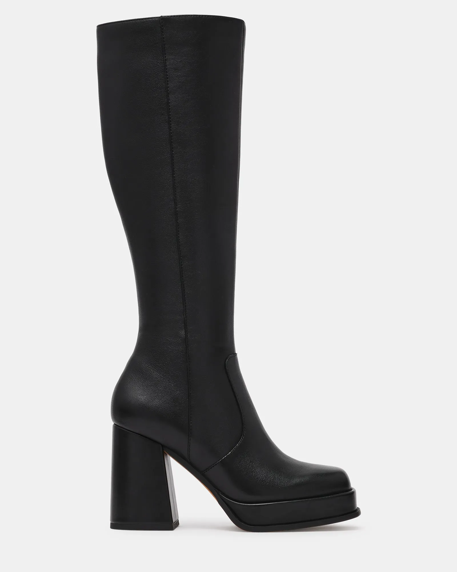 ODELIA BLACK LEATHER sold by Steve Madden