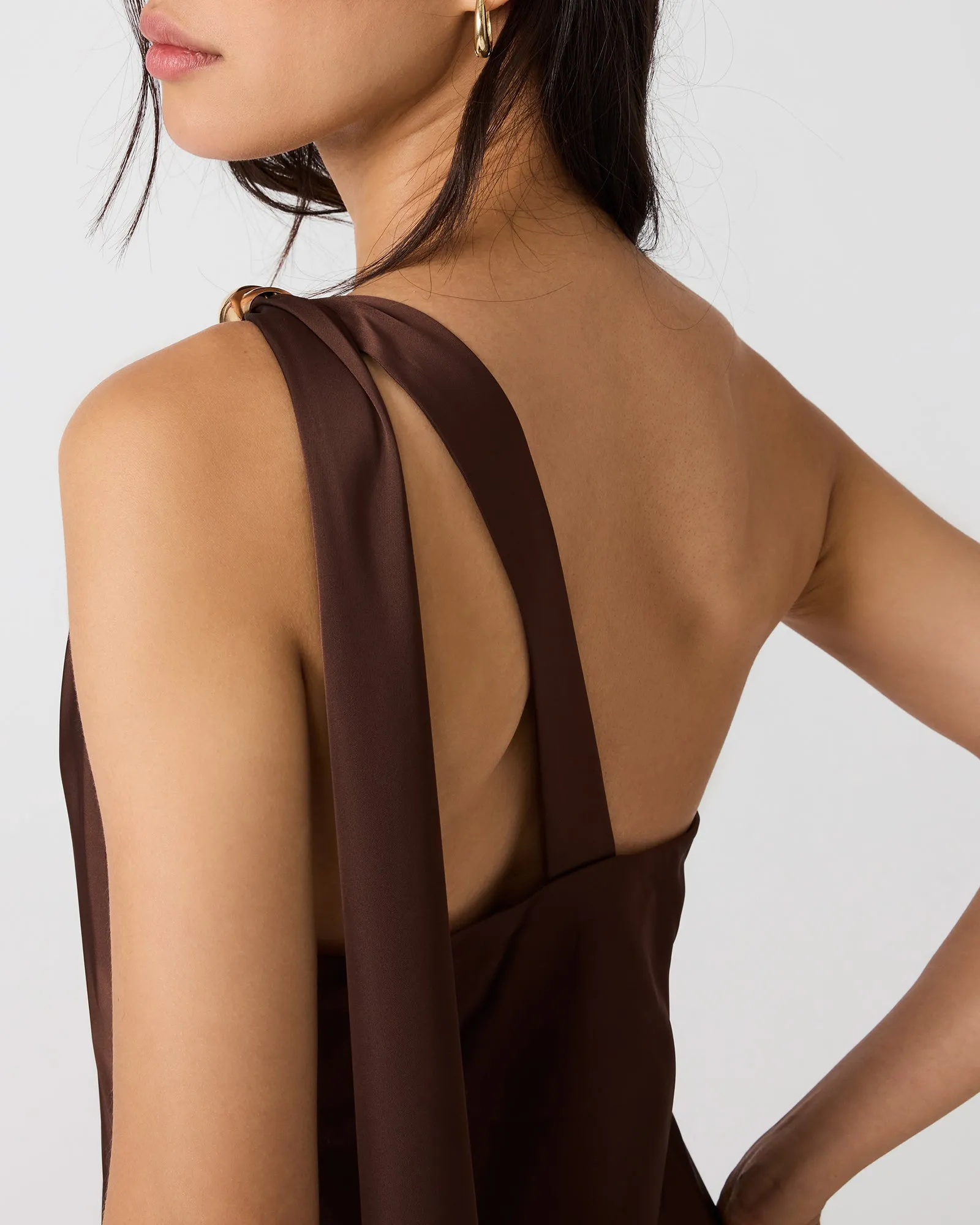 AURORAH DRESS SHAVED CHOCOLATE sold by Steve Madden product image thumbnail 5