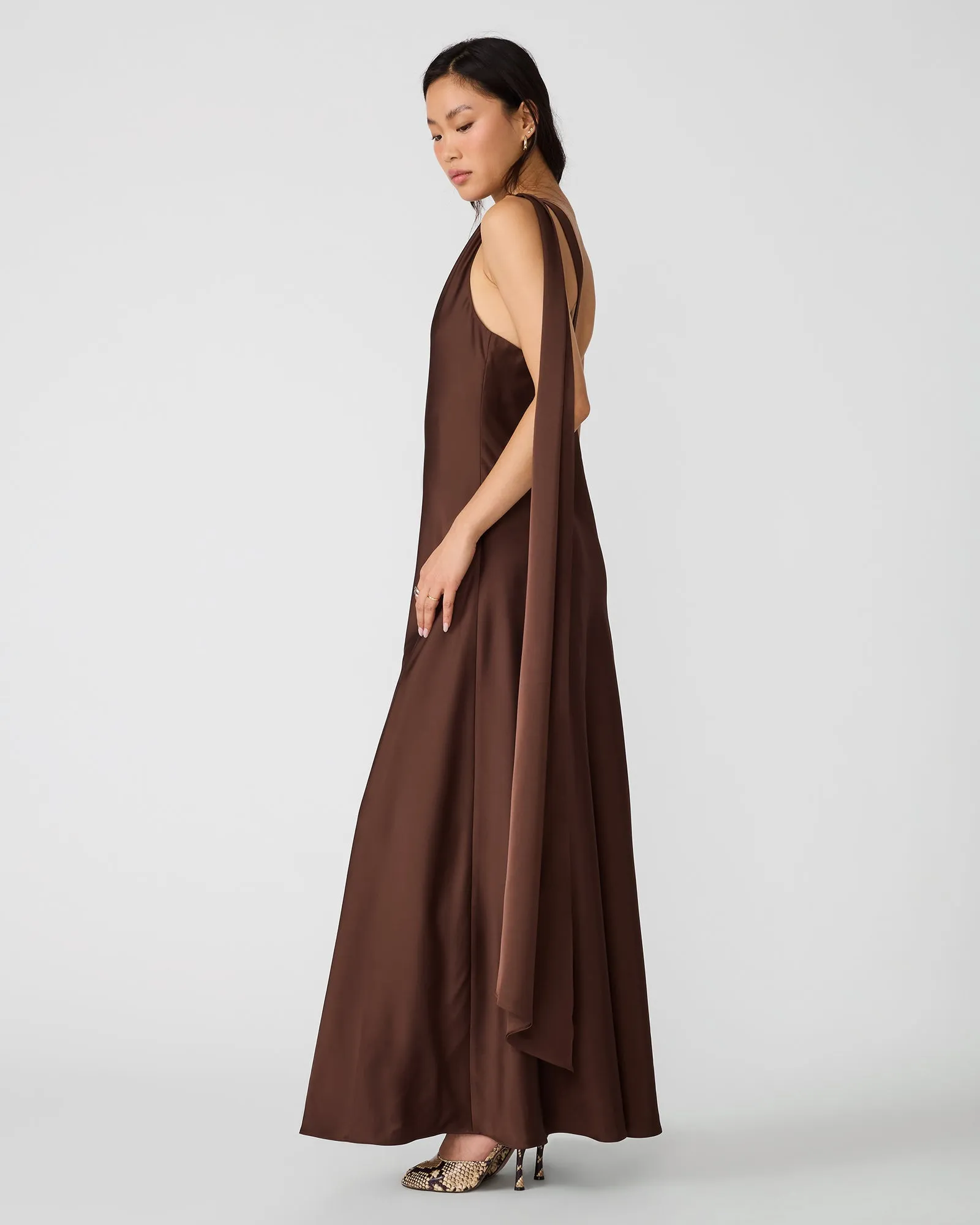 AURORAH DRESS SHAVED CHOCOLATE sold by Steve Madden product image thumbnail 2