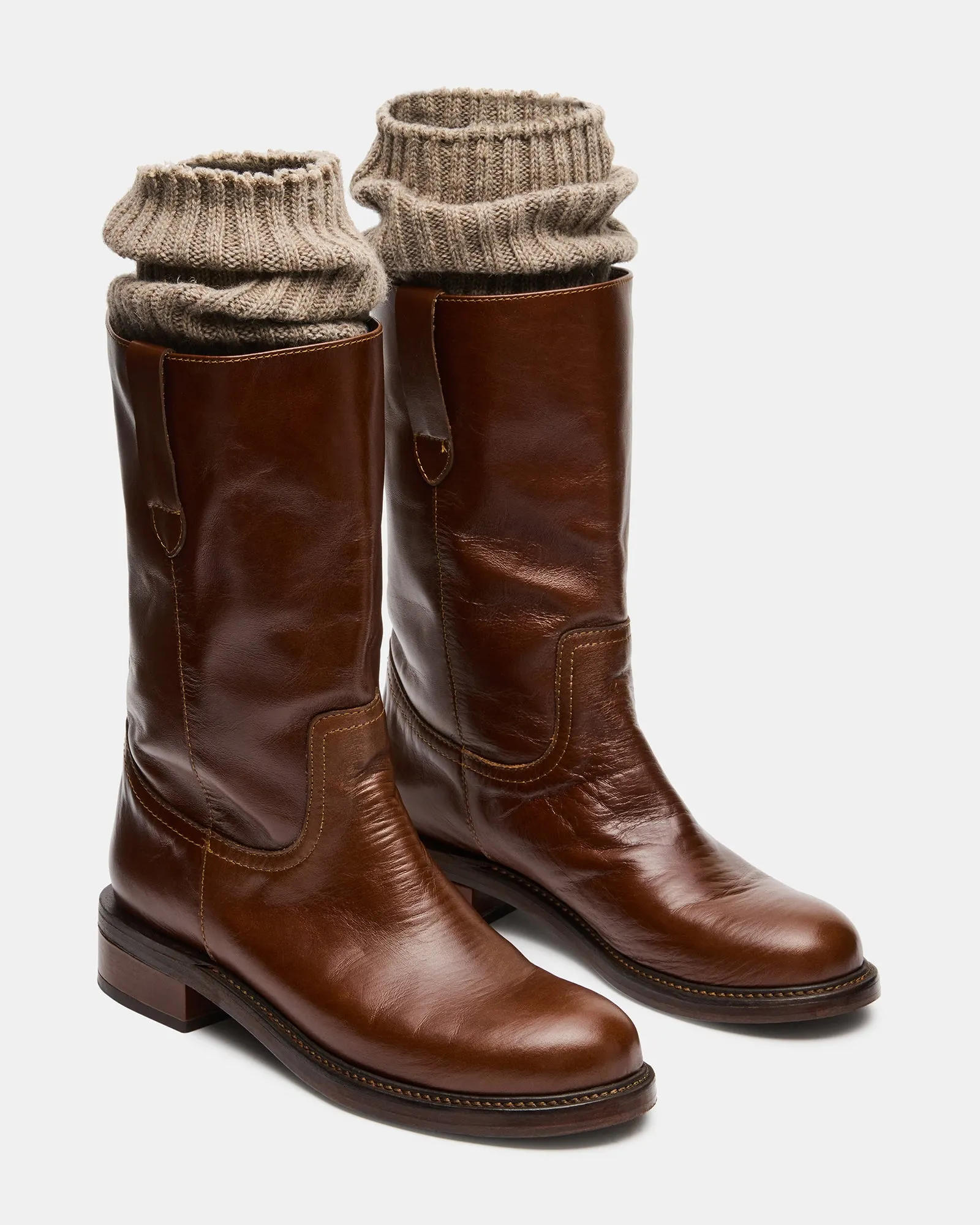 RAMIRA COGNAC LEATHER sold by Steve Madden product image thumbnail 2
