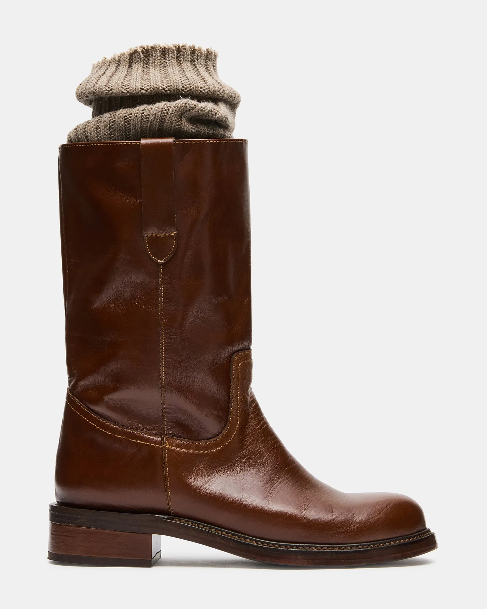 RAMIRA COGNAC LEATHER sold by Steve Madden