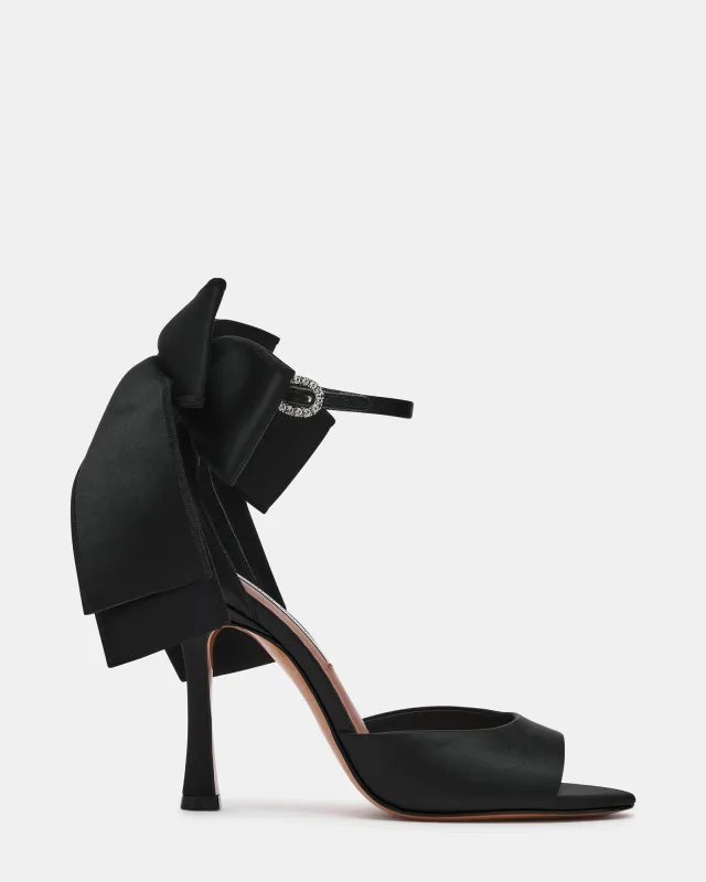 BOUGIE BLACK SATIN made by Steve Madden