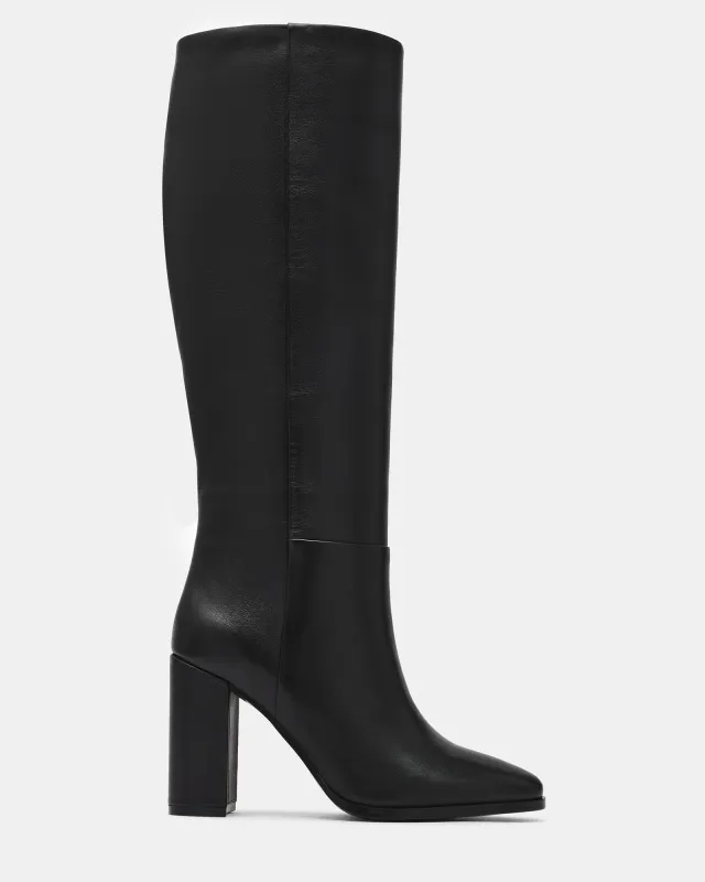 JOETTE BLACK LEATHER made by Steve Madden