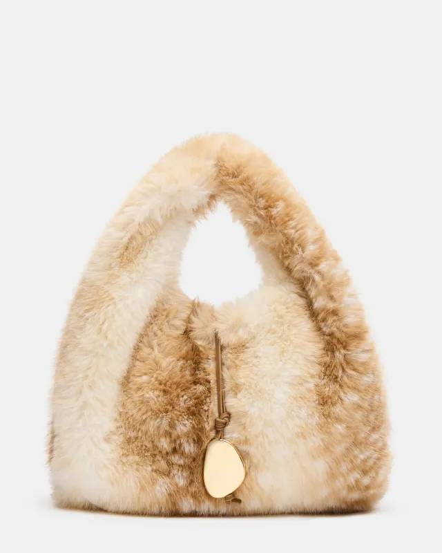 HELGA BAG TAN MULTI made by Steve Madden