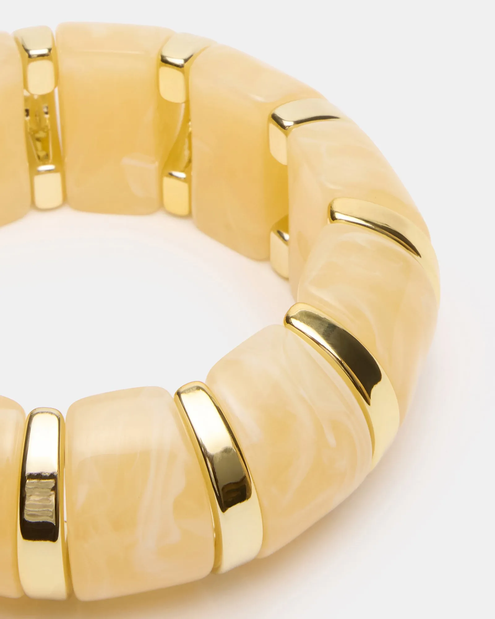 RESIN STRETCH BANGLE BRACELET CREAM sold by Steve Madden product image thumbnail 2