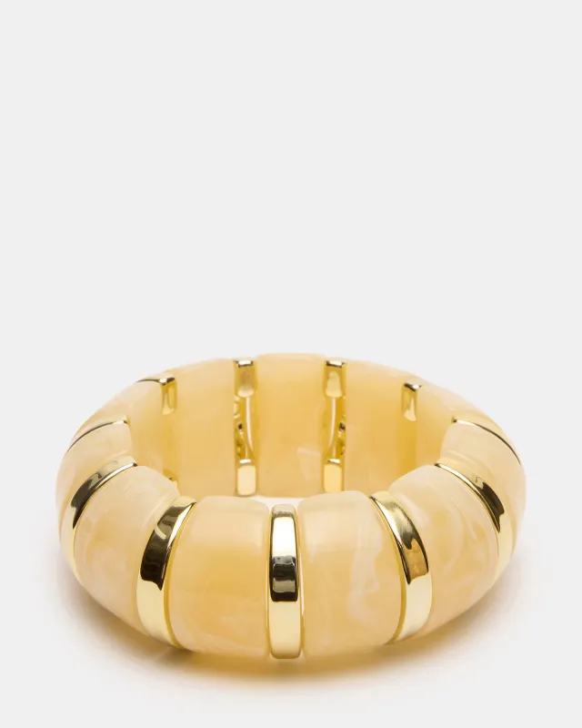 RESIN STRETCH BANGLE BRACELET CREAM made by Steve Madden