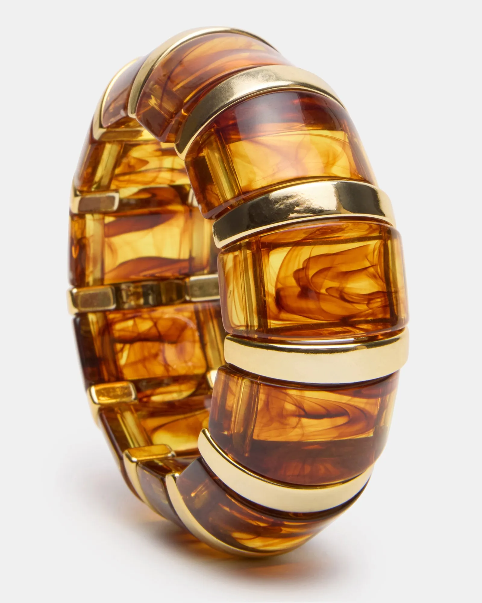 RESIN STRETCH BANGLE BRACELET BROWN sold by Steve Madden product image thumbnail 3