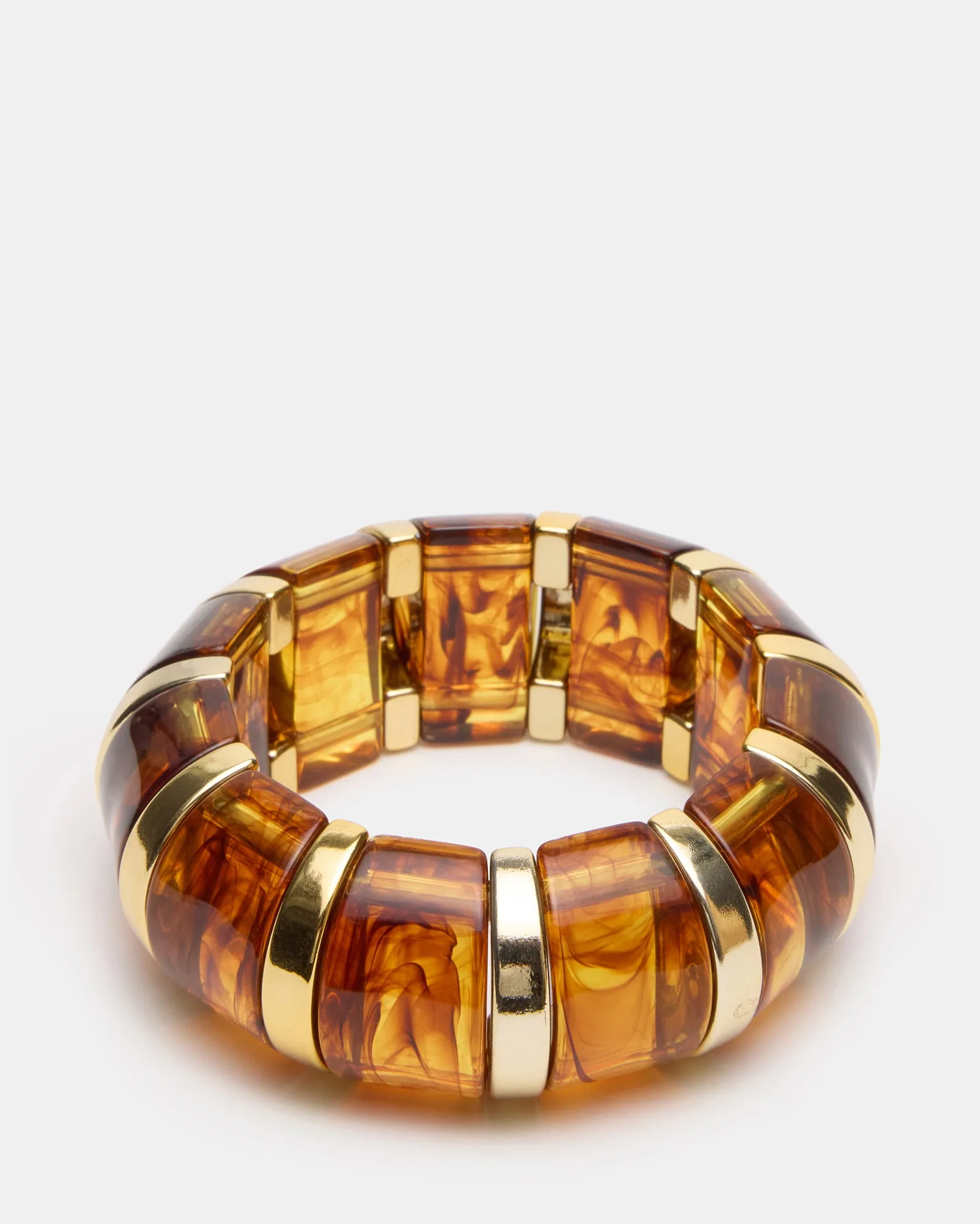 RESIN STRETCH BANGLE BRACELET BROWN sold by Steve Madden