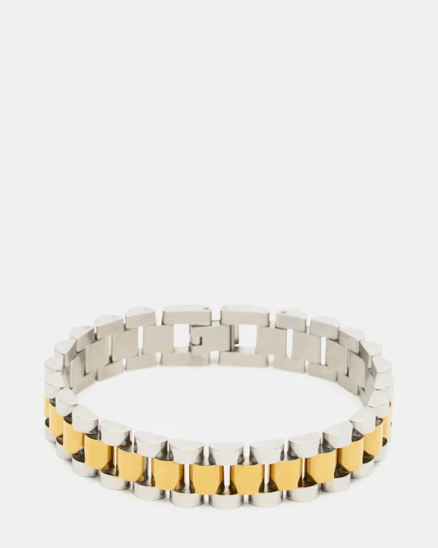 CHUNKY WATCH CHAIN STRETCH GOLD MULTI made by Steve Madden