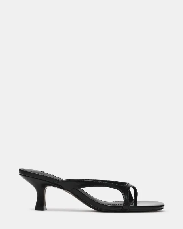 BRIENNA BLACK LEATHER made by Steve Madden