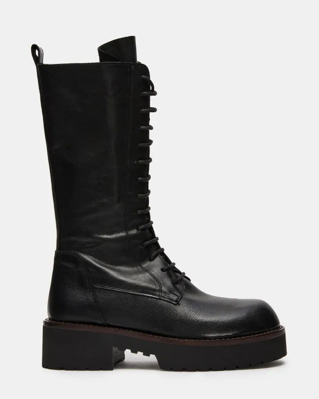 REXX BLACK LEATHER made by Steve Madden