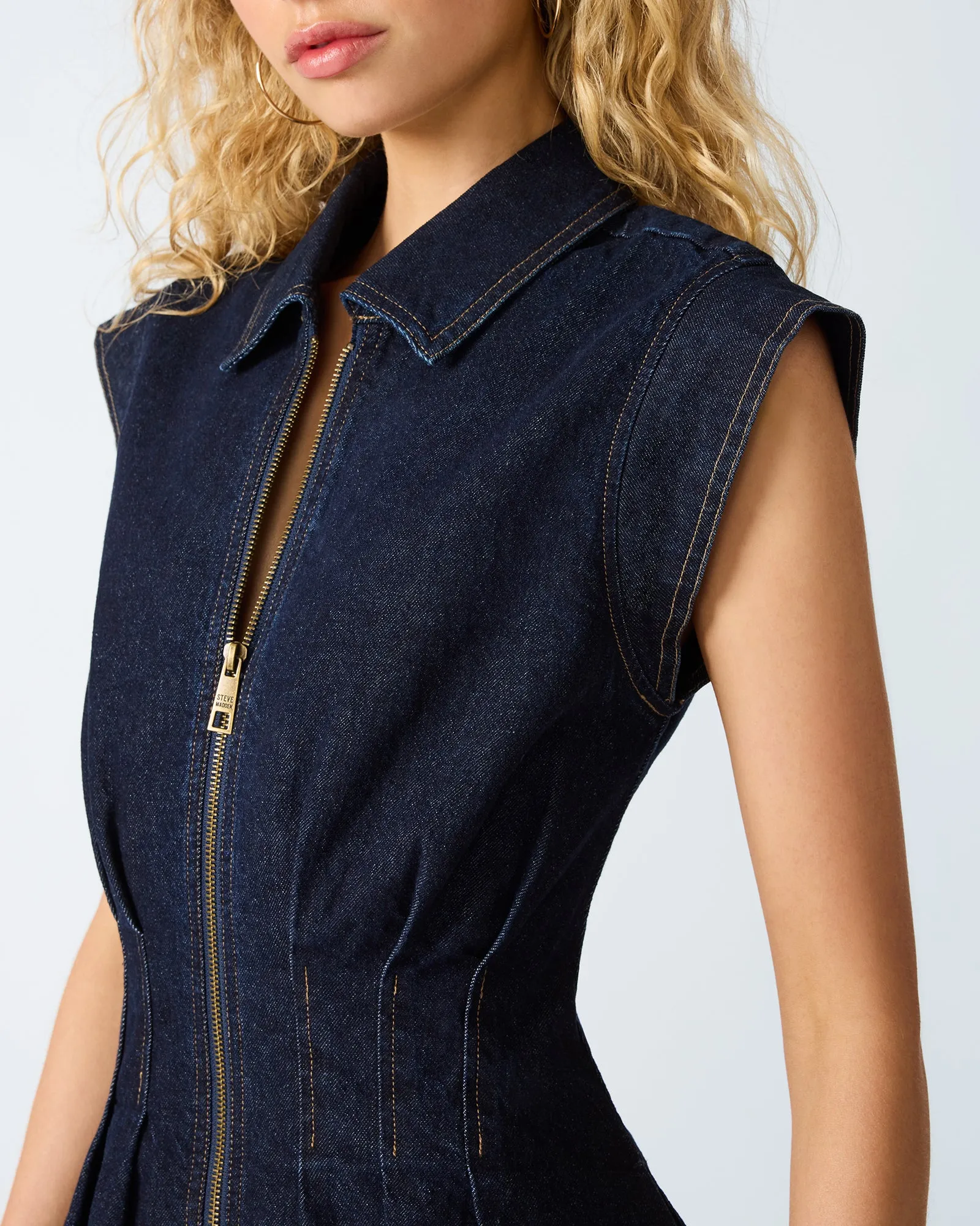 DYANNE DRESS BIJOU BLUE sold by Steve Madden product image thumbnail 4