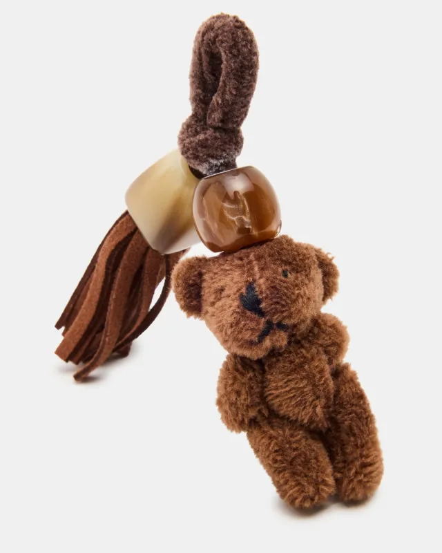 TEDDY SHOE CHARM BROWN made by Steve Madden