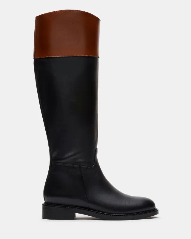BANDITA BLACK/COGNAC made by Steve Madden