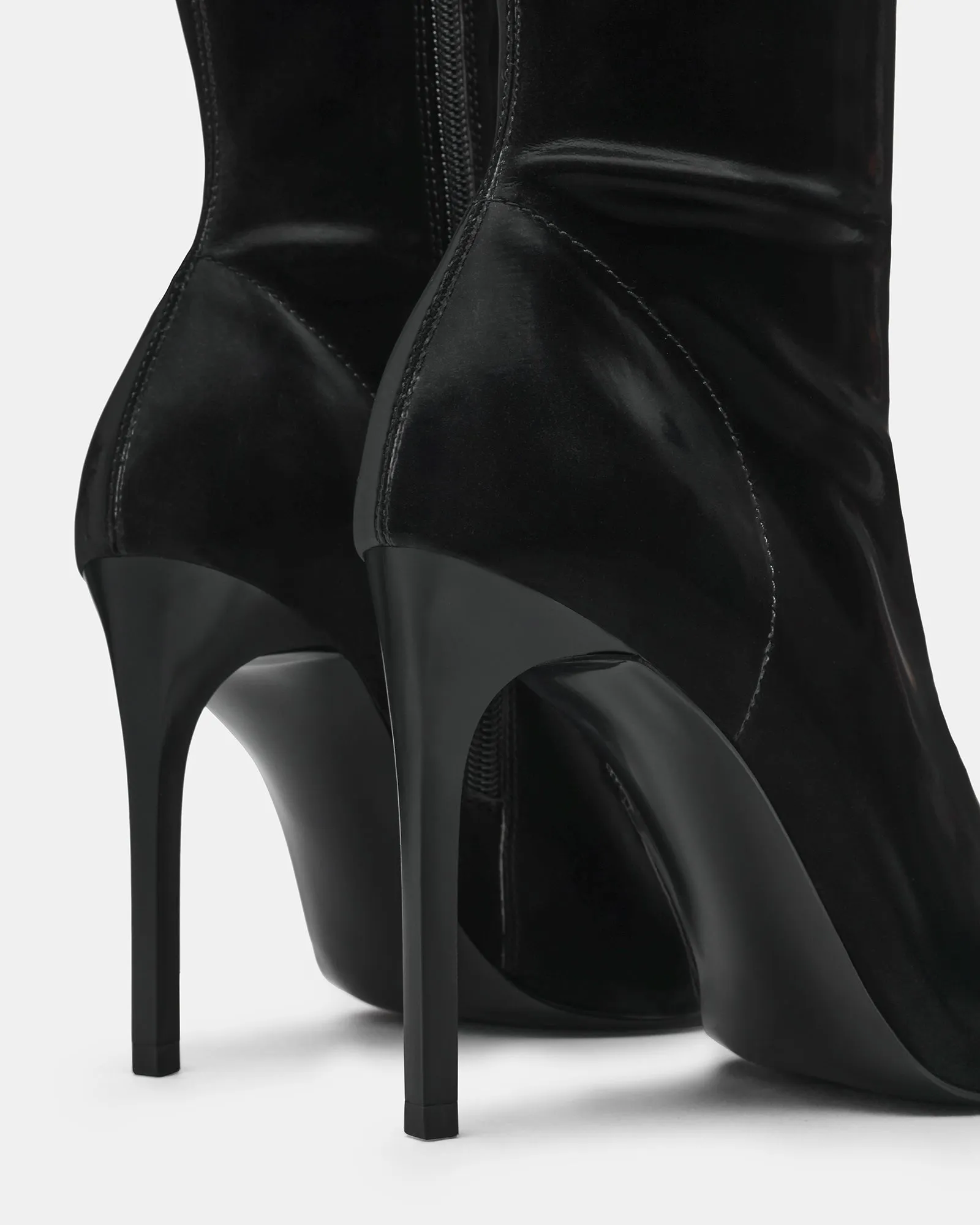 MACKENA BLACK TECHNO SATIN sold by Steve Madden product image thumbnail 4