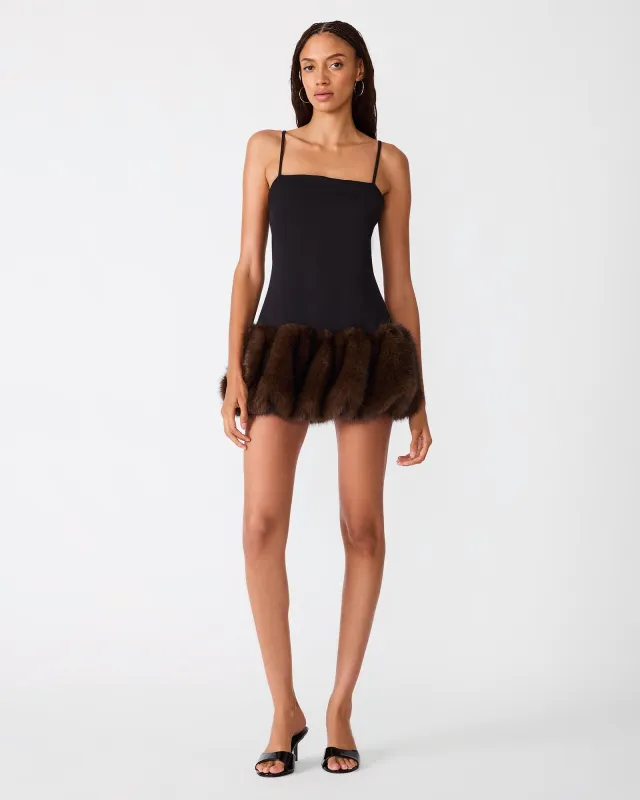 SHERLIE DRESS BLACK made by Steve Madden