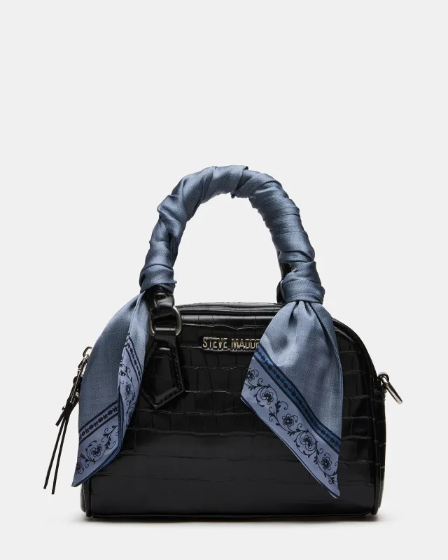 BRAYLA BAG BLACK CROCODILE made by Steve Madden