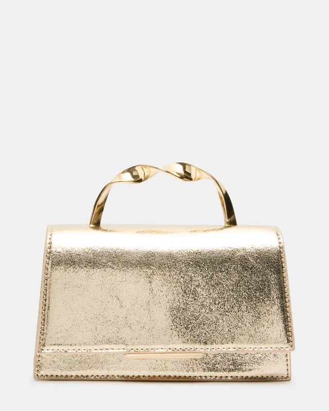 MARCY BAG GOLD made by Steve Madden