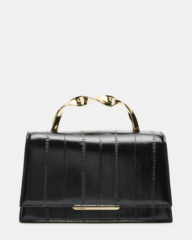 MARCY BAG BLACK EEL made by Steve Madden