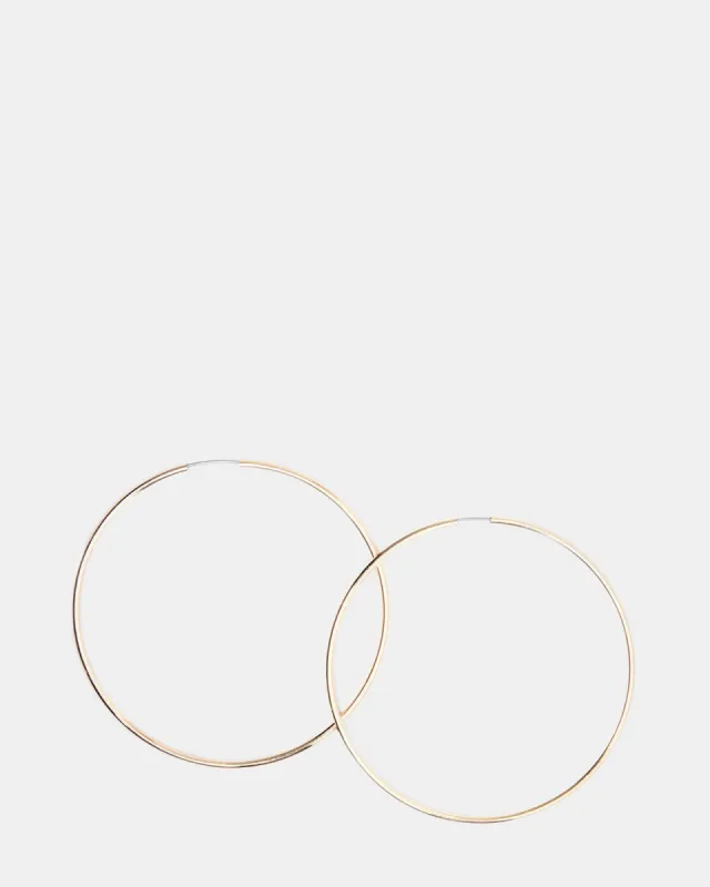 LARGE HOOPS GOLD sold by Steve Madden