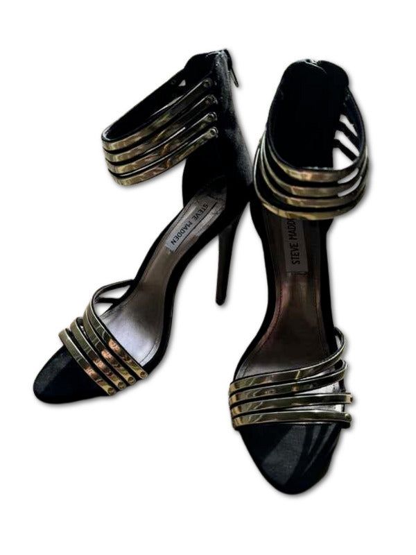 BLITZY BLACK AND GOLD - SM REBOOTED sold by Steve Madden