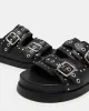 MALEK BLACK LEATHER sold by Steve Madden