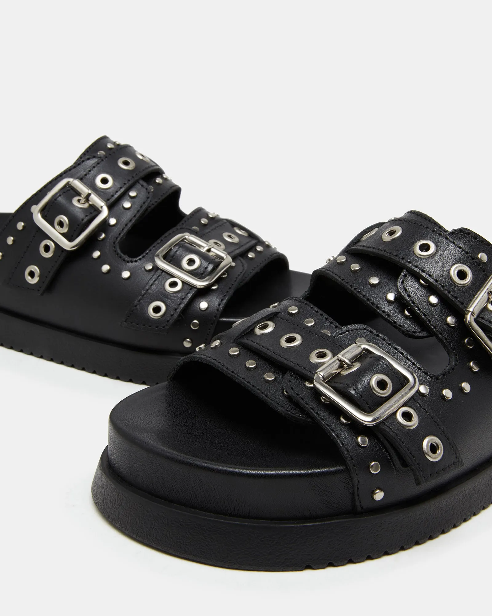 MALEK BLACK LEATHER sold by Steve Madden product image thumbnail 4