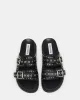 MALEK BLACK LEATHER sold by Steve Madden