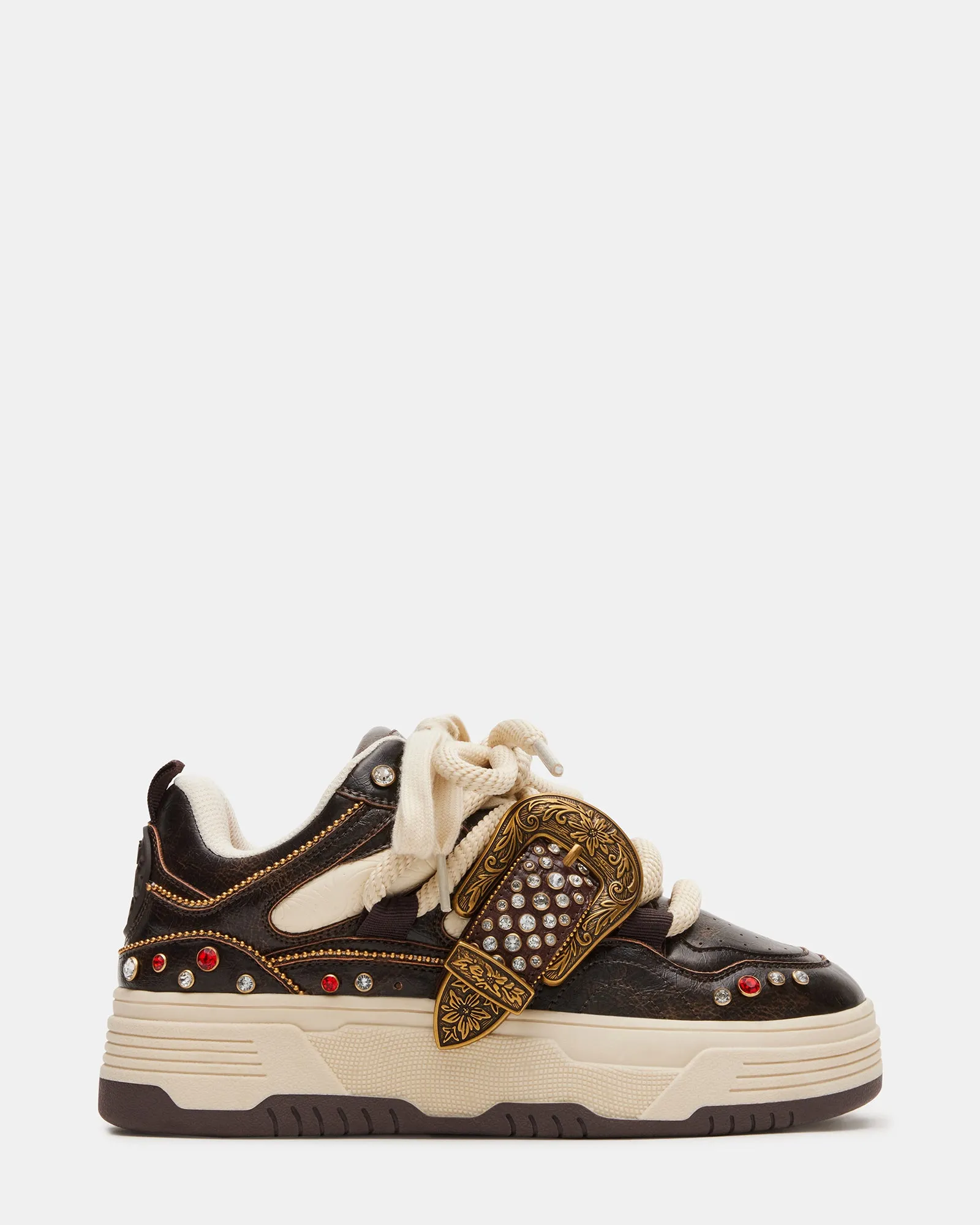 BOOMER STUD BROWN DISTRESSED sold by Steve Madden