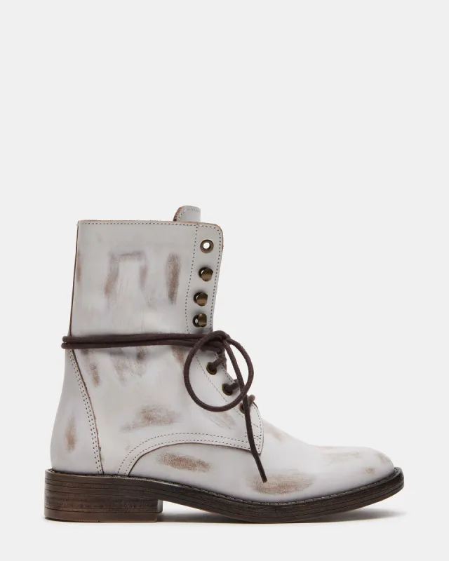DEVIE WHITE LEATHER sold by Steve Madden