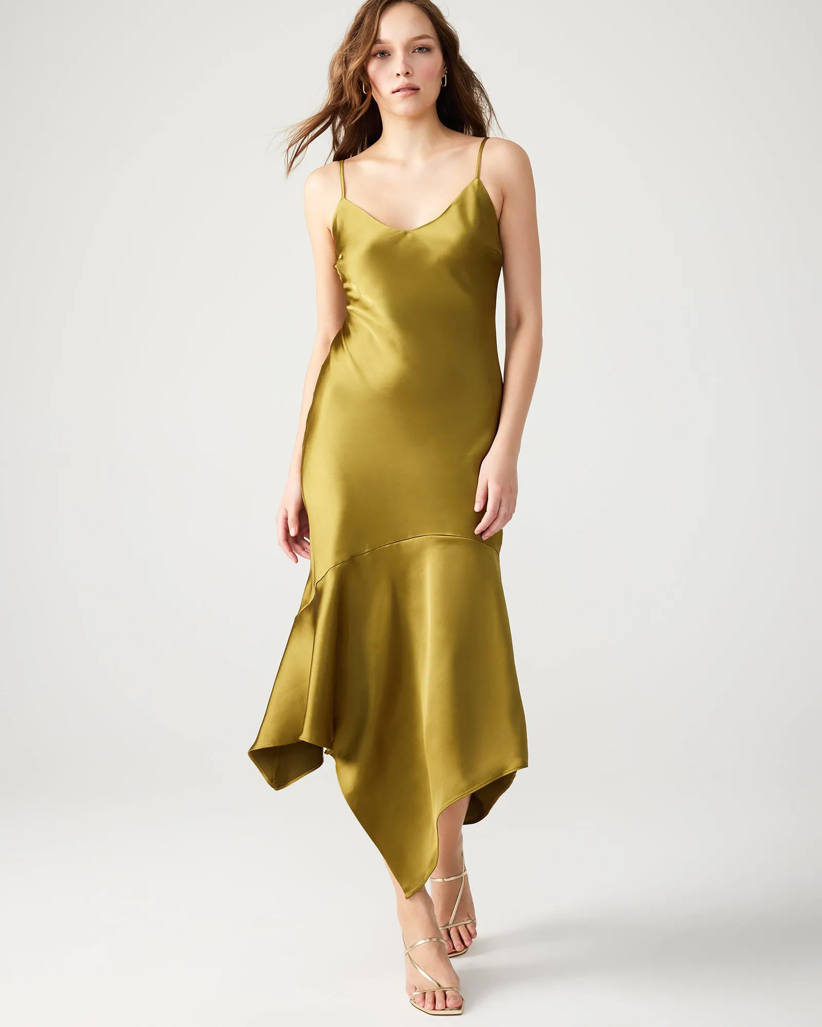 LUCILLE DRESS GREEN sold by Steve Madden