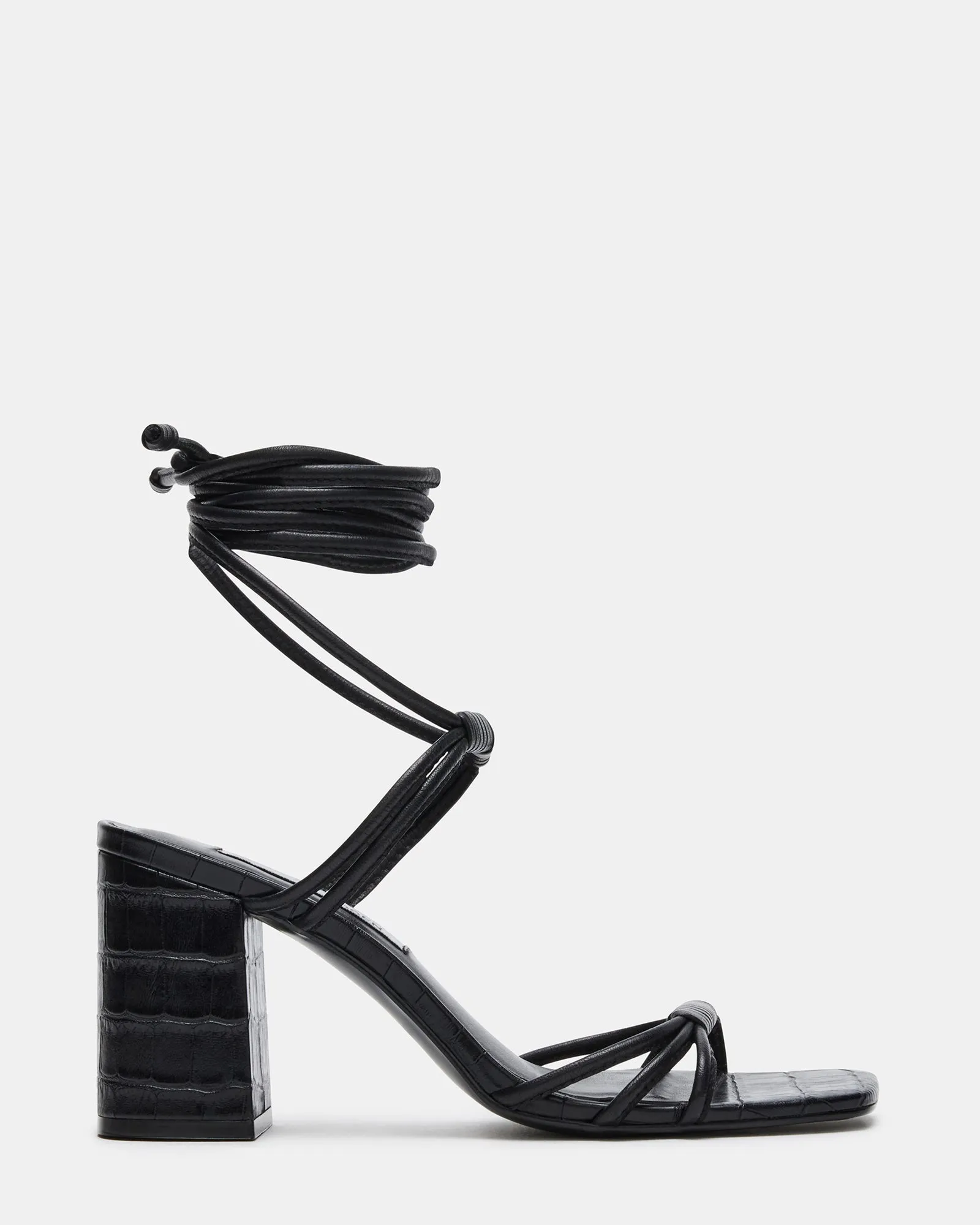 AMBERLY BLACK LEATHER sold by Steve Madden