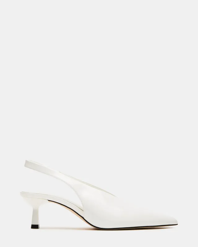 MONROE WHITE PATENT sold by Steve Madden