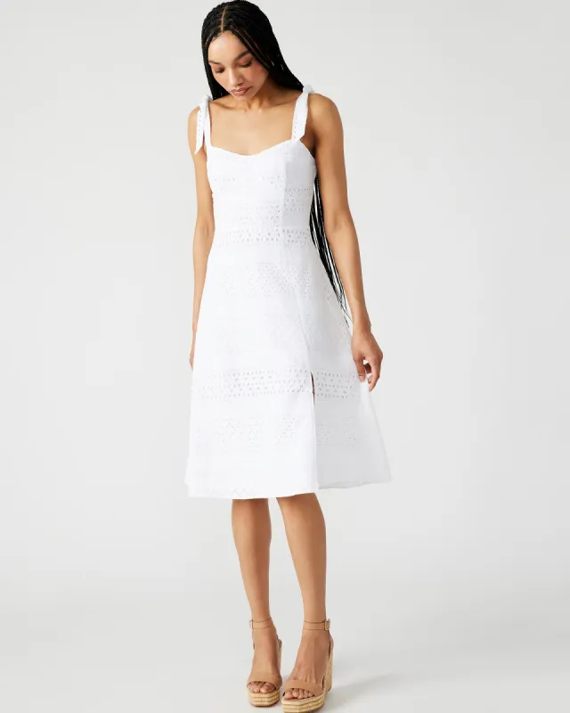 CARLYNN DRESS WHITE sold by Steve Madden
